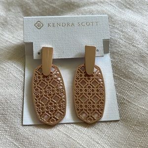 Kendra Scott Rose Gold Aragon Earrings in Filigree